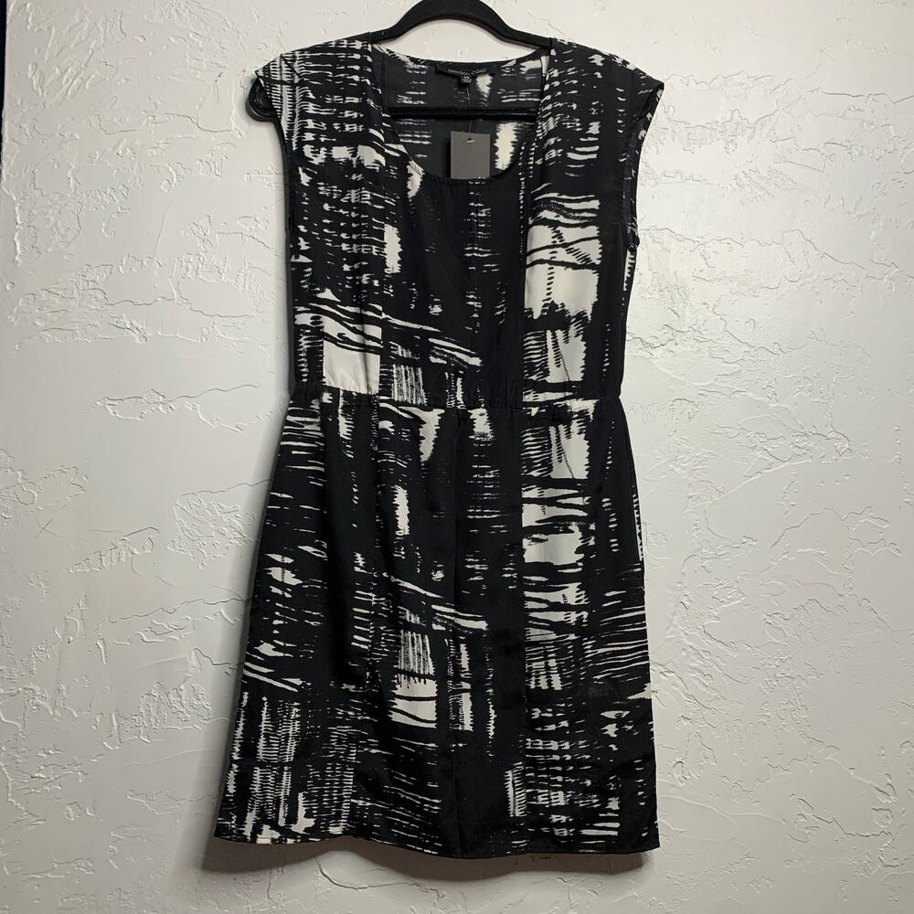 NWT Crimson Coast sleeveless abstract pattern dress‎ womens XS preppy eclectic